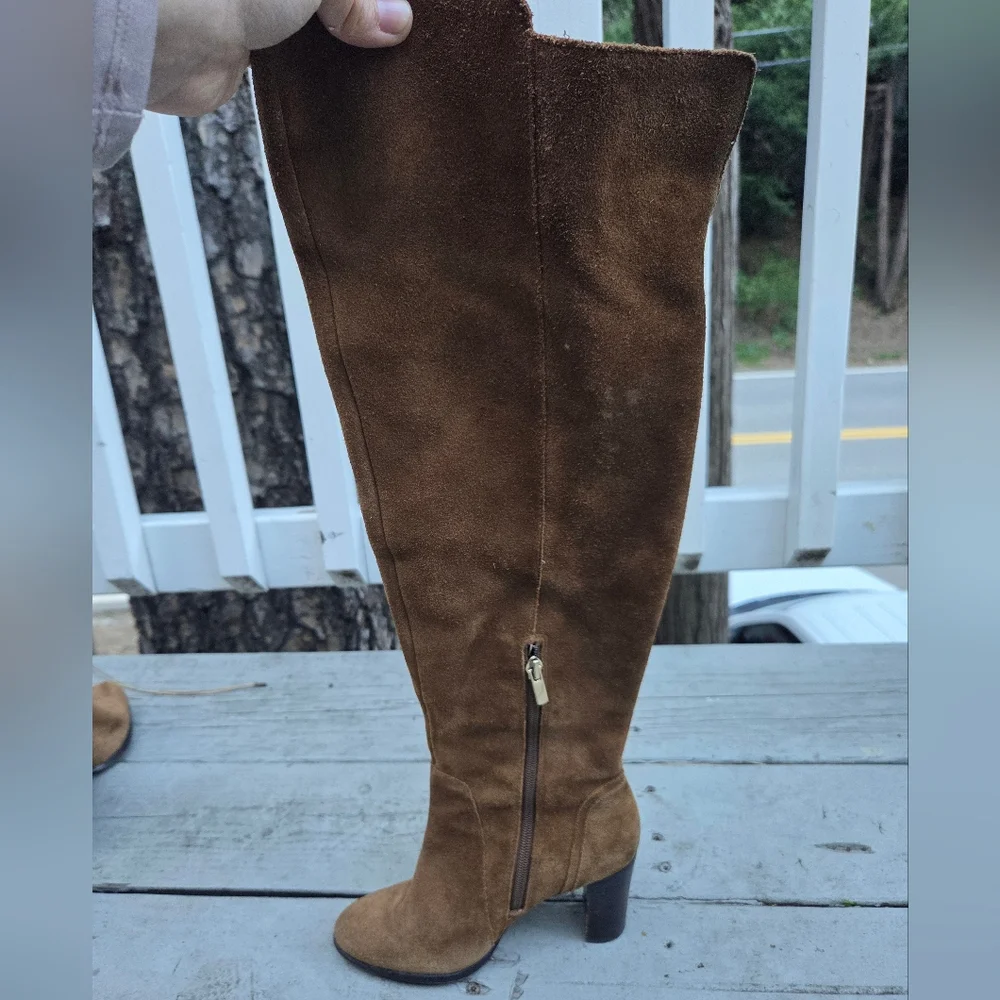 Saks Fifth Avenue‎ Tan Over the Knee Boots